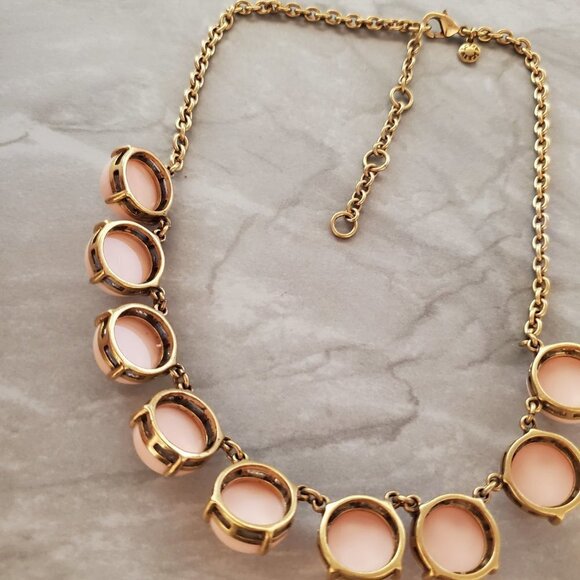 💕 J.Crew Light Blush Pink Enamal Dot Bubble Necklace 💕 - Picture 11 of 12